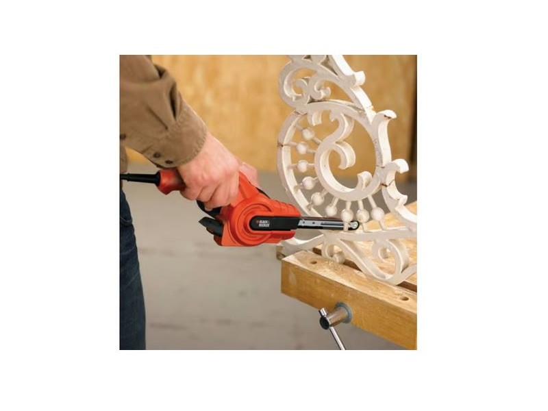 Tračni brusilnik Black and Decker KA900E, 350W, Dimenzije: 13x451mm, 1.6kg