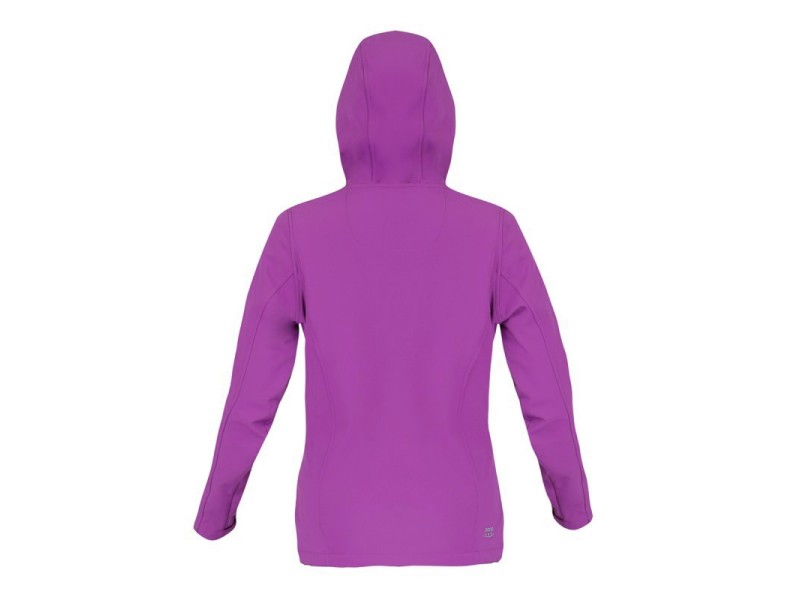 Ženska jakna iz SOFTSHELLA Lahti PRO s kapuco, vijolilično-zelena, S-3XL