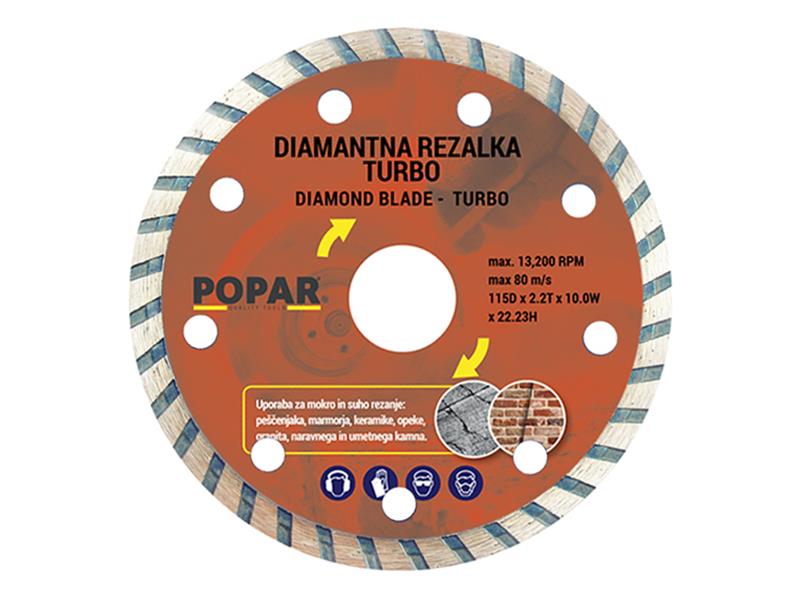 REZALKA DIAMANTNA TURBO POPAR