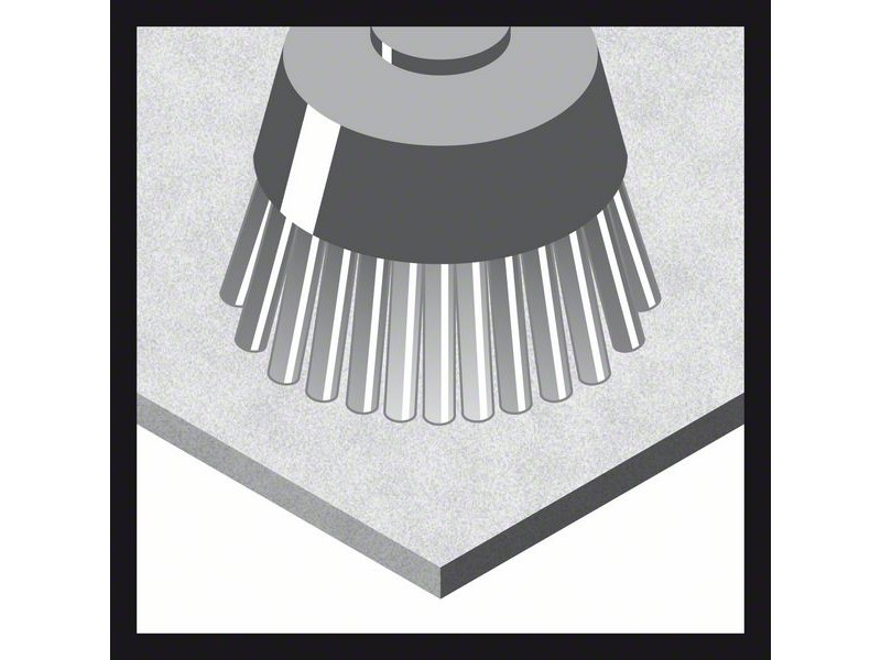 X-LOCK Bosch Lončasta ščetka, valovita žica iz medenine, Dimenzije: 75x0,3mm, 2608620730