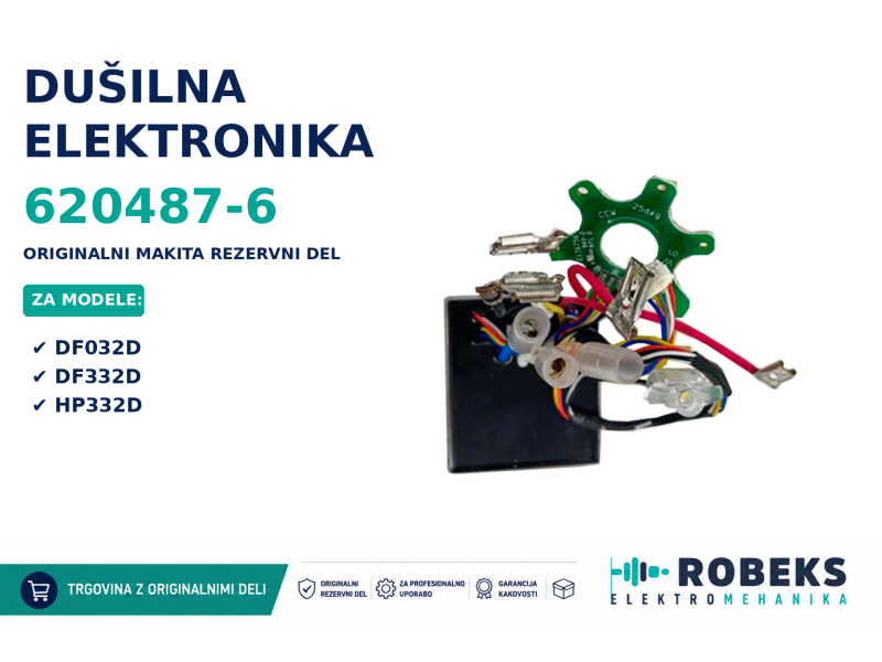 Dušilna elektronika Makita DF332D, DF032D, HP332D, 620487-6