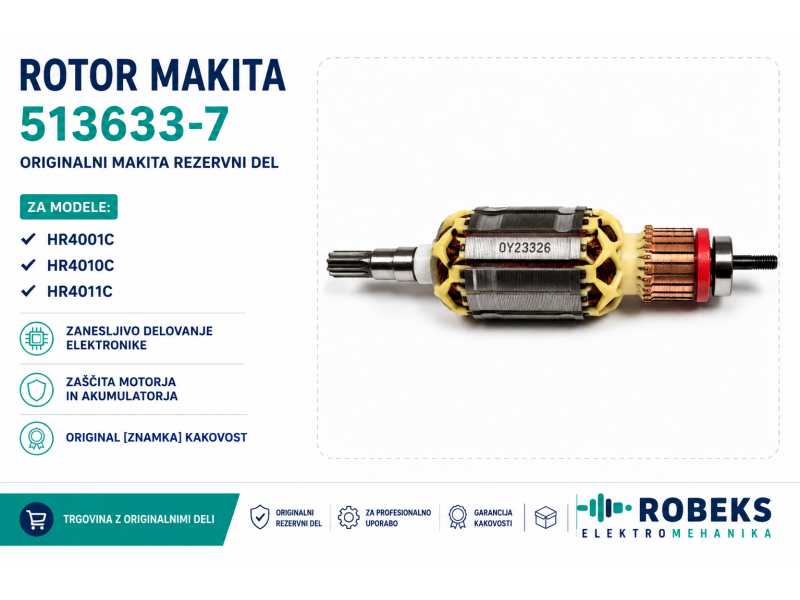 Rotor Makita HR4001C, HR4010C, HR4011C, 513633-7
