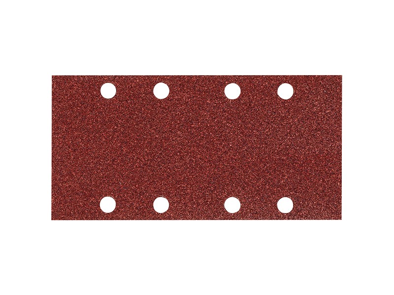 Brusni papir Makita, Dimenzije: 93x228mm, Zrnatost: 80, Pakiranje: 10kos, za BO3700, BO3710, BO3711, DBO380, DBO381, P-31859