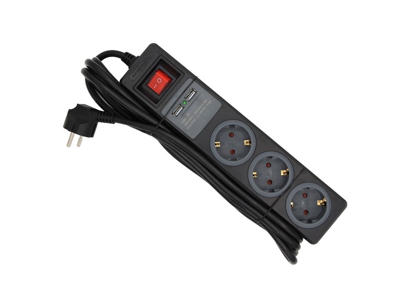 Podaljšek električni in USB POPAR