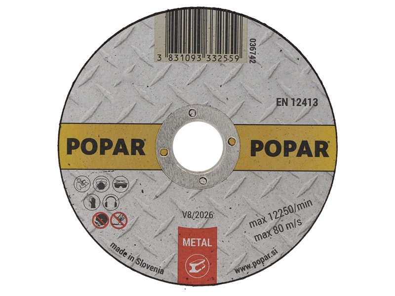 Plošča rezalna za jeklo POPAR