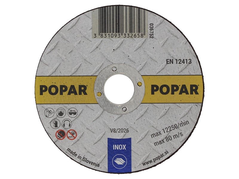 Plošča brusna za INOX POPAR