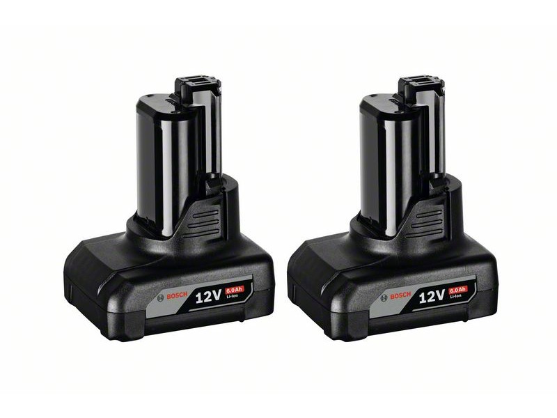 Litij-ionska akum. baterija Bosch, 2x GBA 12V/6.0 Ah, 1600A00X7M
