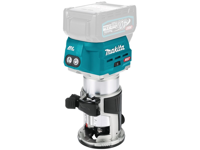 Akumulatorski rezkalnik Makita RT001GZ18 v kovčku