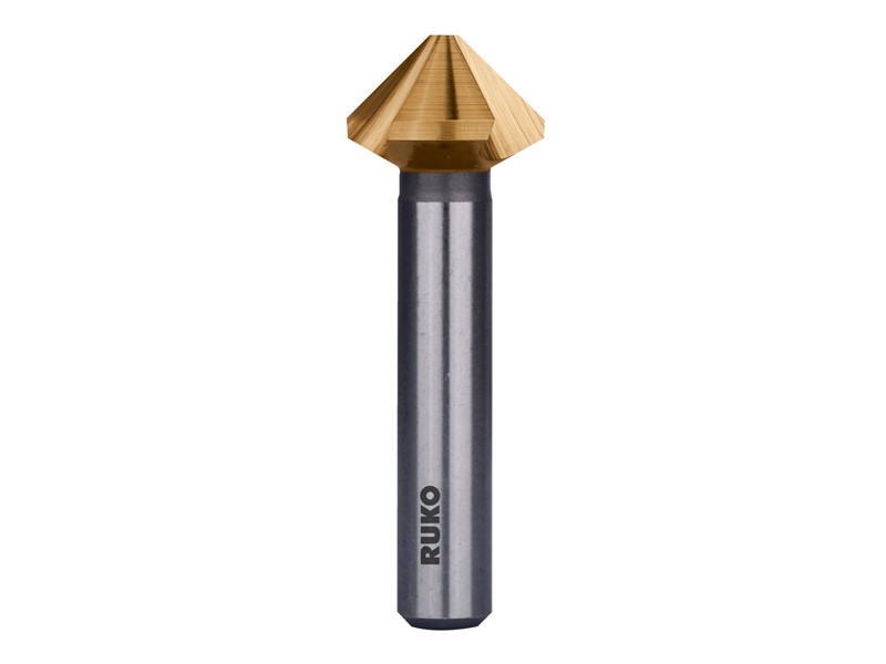 Stožčasto grezilo RUKO, HSS, DIN 335, 90°, TiN, tip C, 102105T