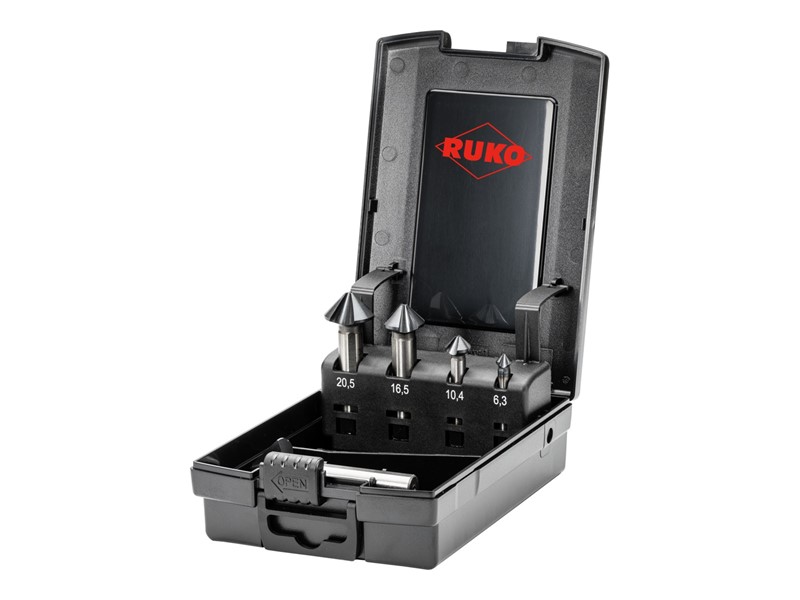 5-delni set stožčastih grezil RUKO, ULTIMATECUT, HSS-Co 5, DIN 335, 90°, RUnaTEC, tip C, 102791EPRO