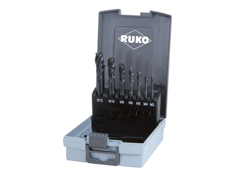 7-delni set strojnih navojnih svedrov RUKO, HSS-Co 5, DIN 371/376, tip C, VAP, 245064RO