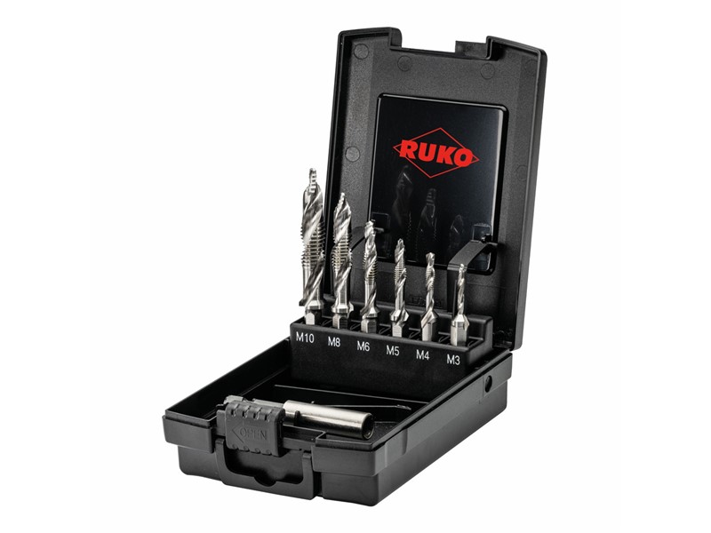 7-delni set kombiniranih navojnih svedrov RUKO, HSS, 270620RO