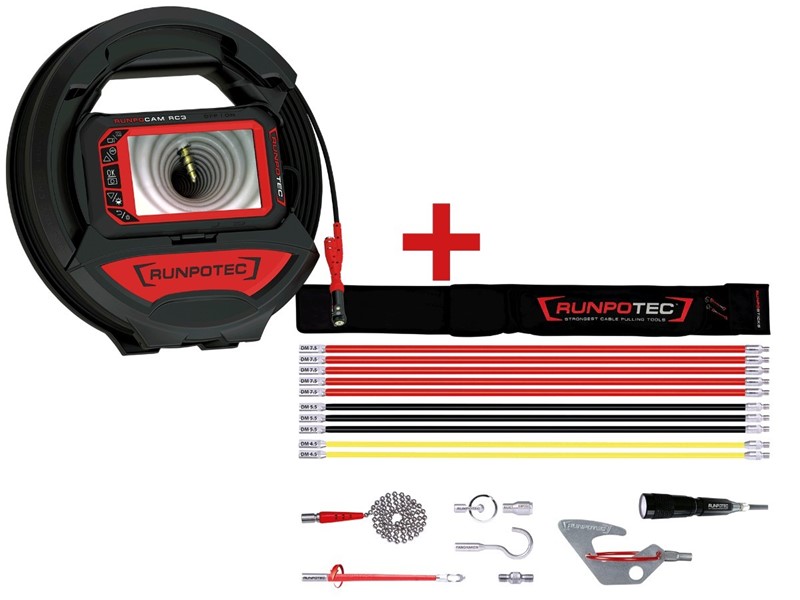 Set kamera Runpocam RC3 + Runposticks RUNPOTEC