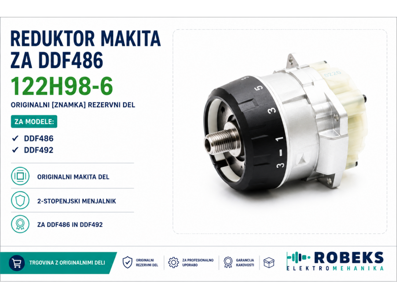 Reduktor Makita, za DDF486, 122H98-6