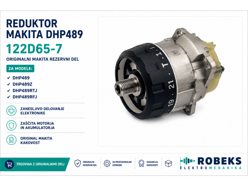 Reduktor Makita, za DHP489, 122D65-7