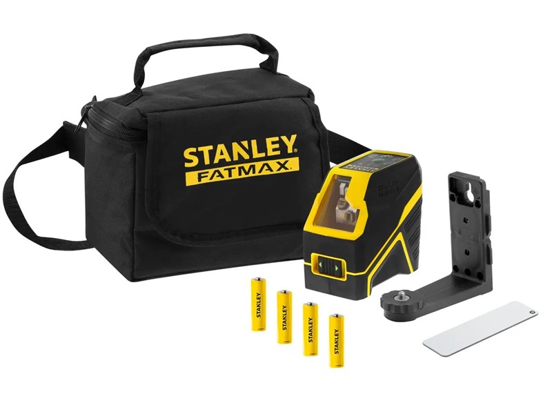 Križni laser Stanley FATMAX z zelenim žarkom (alkalne baterije)