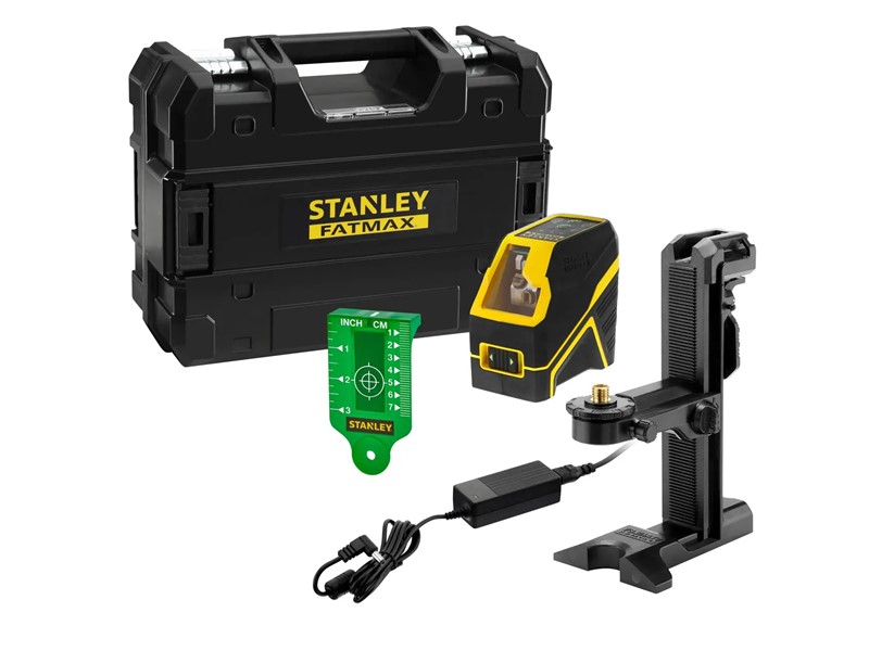 Križni laser Stanley FATMAX z zelenim žarkom (Li-Ion)