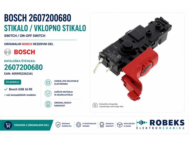 Stikalo Bosch GSB 16 RE – 2607200680