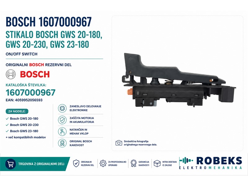 Stikalo Bosch GWS – 1607000967