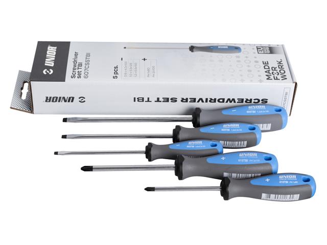 5-delni set ploščato križnih izvijačev Unior TBI