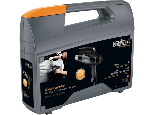 Steinel Professional HG 2120 E Carwrapper-set, 2200 W, 80 - 630 °C, 150 - 500 l/min, 011772