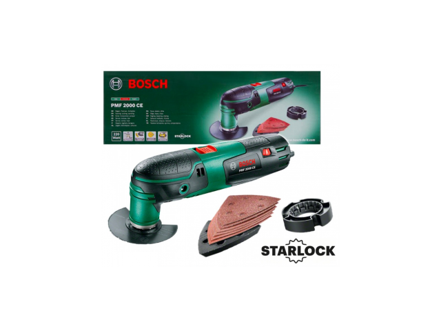 Večnamensko orodje Bosch PMF 2000 CE + osnovni pribor + kovček, 220W, 1.1kg, 0603102003