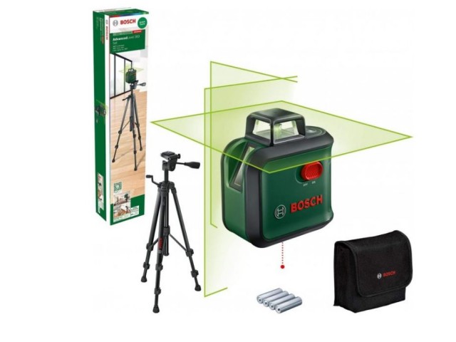 Križni laser Bosch AdvancedLevel 360 + stojalo TT 150, 0603663B07