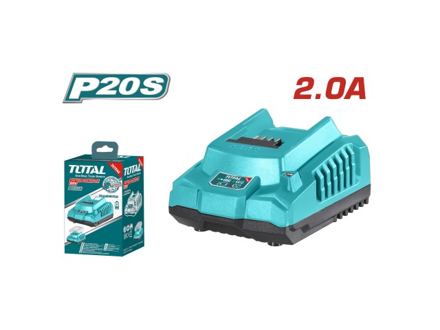 Akumulatorski polnilnik baterij Total P20S, 2A / 20V/ INDUSTRIAL, TFCLI2001E