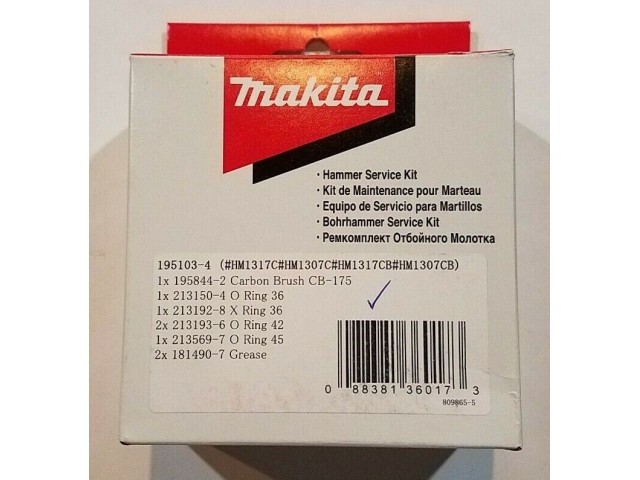 Servisni komplet udarno kladivo Makita, za HM1307C, HM1307CB, HM1317C, 195103-4