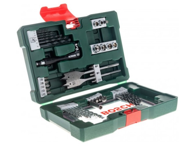 41-delni komplet TiN svedrov in vijačnih nastavkov Bosch V-Line s kotnim vijačnikom, 2607017316