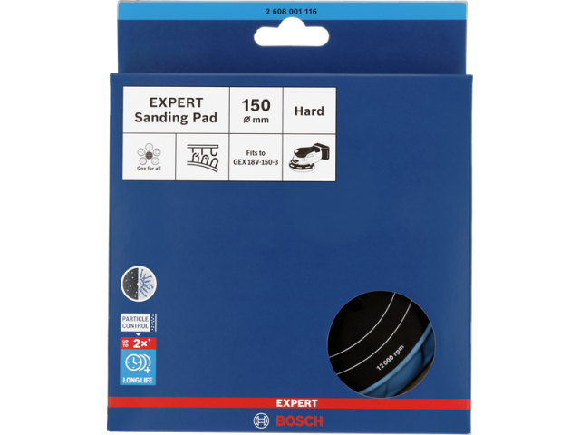 Brusni krožnik Bosch EXPERT Multihole z več luknjami, trd, 150 mm, 2608001116