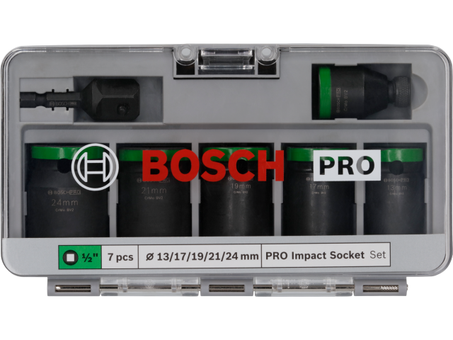 Komplet nastavkov Bosch PRO Impact z adapterjem, 1/2 palca, standardni, 7-delni, 2608003032