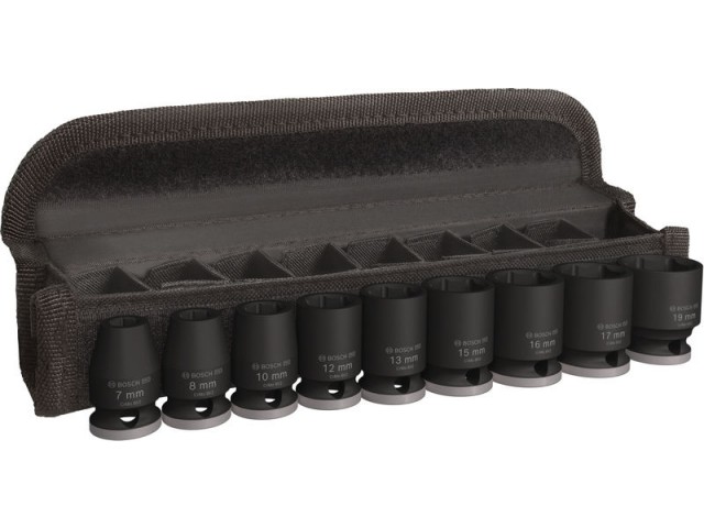 Komplet Bosh PRO Impact Socket Set, 3/8 palca, standardni, 9-delni, 2608003036