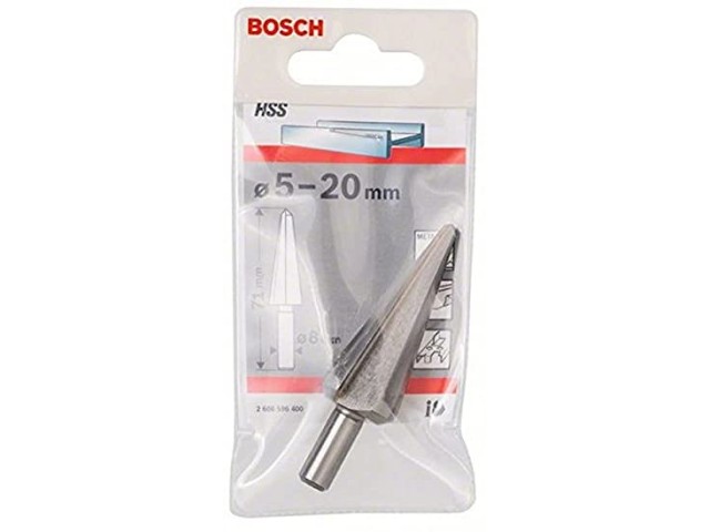 Stožčasti sveder Bosch za pločevino, cilindričen, Dimenzije: 71x8mm, 2608596400