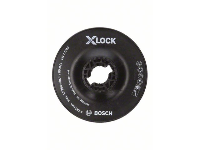 X-LOCK Bosch Podporni krožnik, Dimenzije: 125mm, trdi, 2608601716