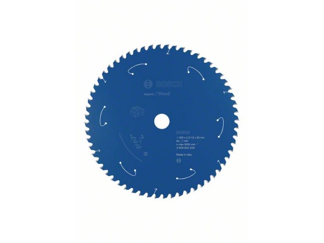 List za akumulatorsko krožno žago Bosch Expert for Wood, Dimenzije: 305x2.2/1.6x30, Zob: 60, 2608644528
