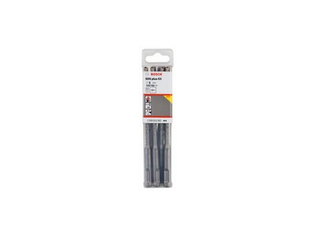 Udarni sveder Bosch PRO SDS-plus-5X, Dimenzije: 6x100x160mm, 2608833892