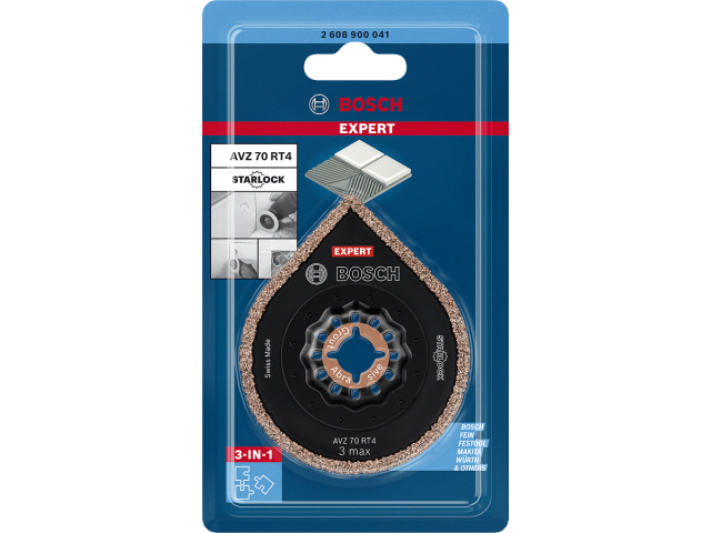 Plošča za odstranjevanje malte Bosch EXPERT 3 max AVZ 70 RT4 za večnamenska orodja, 70 mm, 2608900041