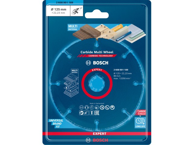 Rezalna plošča Bosch EXPERT Carbide Multi Wheel, 2608901189