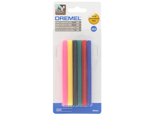 Barvni lepilni vložki DREMEL®, Dimenzije: 100x7mm, Pakiranje: 12kos, 2615GG05JA