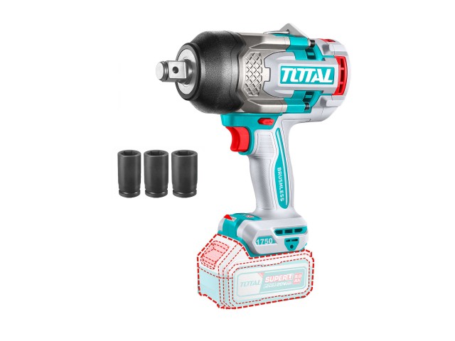Akumulatorski udarni vijačnik Total 1750Nm/3/4”/ INDUSTRIAL, TIWLI201751