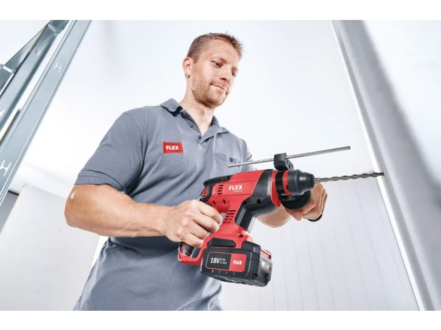 Akumulatorsko vrtalno kladivo Flex CHE 18.0-EC/5.0 Set, SDS-plus, 461768
