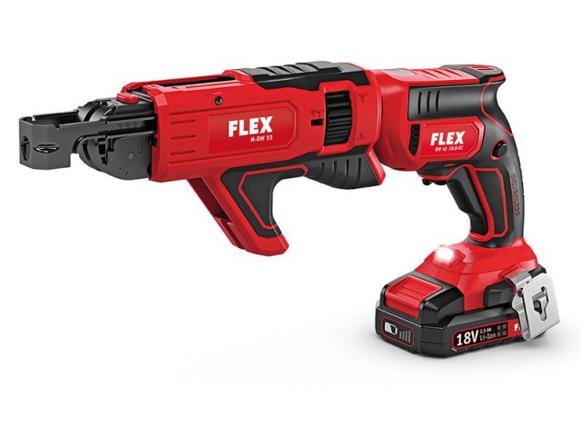 Akumulatorski vijačnik za suho gradnjo Flex DW 45 18.0-EC M/2.5 Set, 466824
