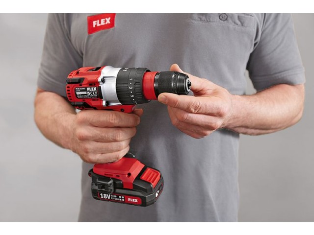 Akumulatorski vrtalnik-vijačnik Flex PD 2G 18.0-EC v kovčku, 447501