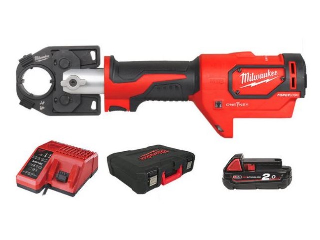 Akumulatorske hidravlične klešče za stiskanje kabel čevljev Milwaukee M18 HCCT-201C, 4933451194
