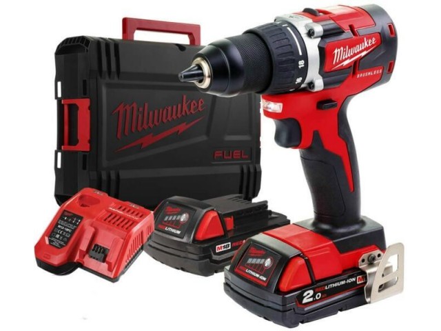 Akumulatorski vrtalnik-vijačnik Milwaukee M18 CBLDD-202C, 4933464317