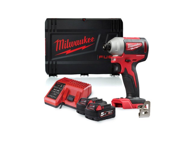 Akumulatorski udarni vijačnik Milwaukee M18 BLID2-502X, 4933464520