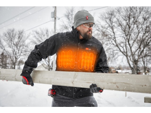 Akumulatorska ogrevana jakna Milwaukee M12 HJBL5-0, črna, M12, S-XXXL