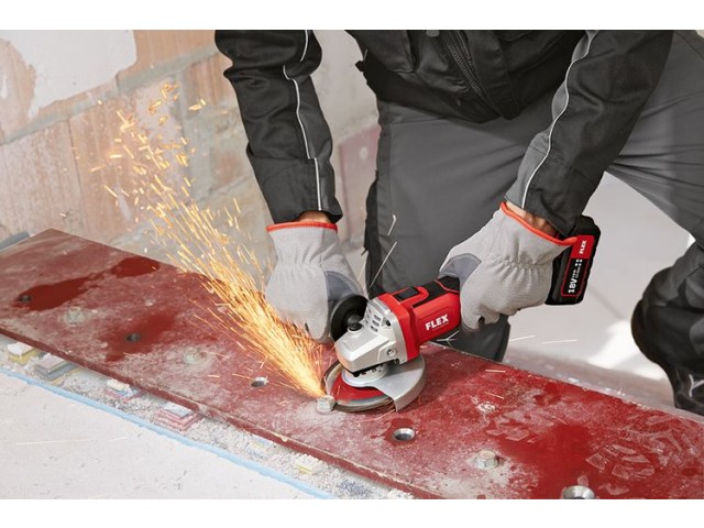 Akumulatorska kotna brusilka Flex LBE 125 18.0-EC/5.0, 499323