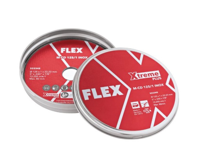 Tanka rezalna plošča Flex M-CD 125/1 INOX 10VE, 533348
